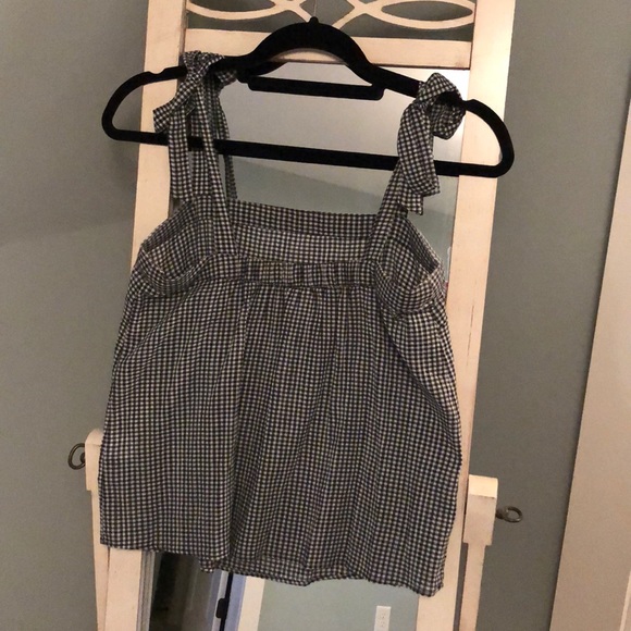 J.Crew Gingham Bow Tank Top - Picture 2 of 2